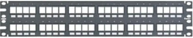 Alt view image 6 of 7 - Panduit PDTNKPP48FMY 48-port flush mount modular patch panel