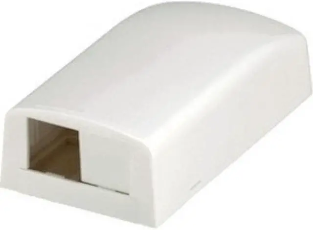 Alt view image 8 of 9 - PANDUIT CBX2WH-AY Surface Mount Box,Mini Com,2Port,White