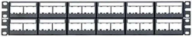 Alt view image 9 of 9 - PANDUIT CPPL48WBLY Patch Panel,Mini-Com,Rack Mt,48 Port
