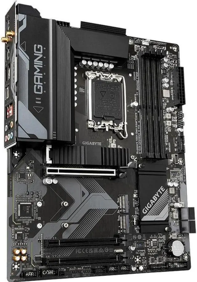 Alt view image 6 of 7 - GIGABYTE B760 GAMING X AX LGA 1700 Intel B760 ATX Motherboard with DDR5, M.2, PCIe 4.0, USB 3.2 Gen2X2 Type-C, AMD WiFi 6E, 2.5GbE LAN, Q-Flash Plus, PCIe EZ-Latch