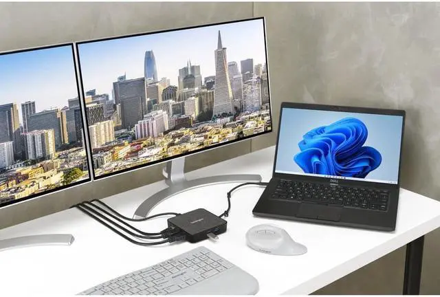 Alt view image 7 of 11 - Kensington MD120U4 USB4 Docking Station 100W Pass Through Charging K32850WW