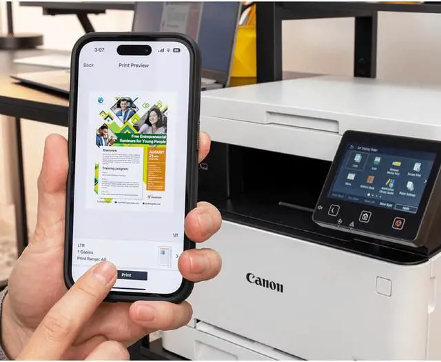 Alt view image 12 of 17 - Canon imageCLASS MF653Cdw Wireless Laser Multifunction Printer Color 5158C007