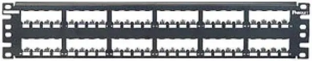 Alt view image 8 of 8 - Panduit CP48BLY Mini-Com All Metal Shielded Modular Patch Panel - Patch Panel - Black - 2U - 19 Inch - 48 Ports