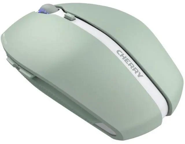 Alt view image 3 of 10 - CHERRY GENTIX BT Bluetooth Mouse - Optical - Wireless - Bluetooth - Agave Green - 2000 dpi - Scroll Wheel - 7 Button(s) - Small/Large Hand/Palm Size - Symmetrical