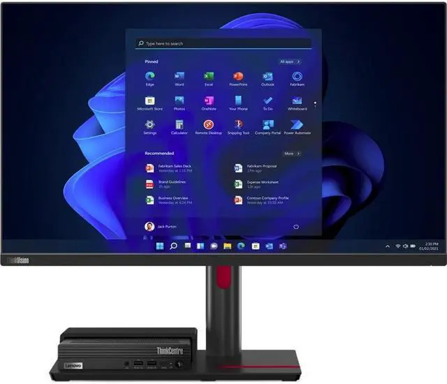Alt view image 9 of 20 - Lenovo ThinkCentre TIO Flex 22i 21.5 inch Monitor