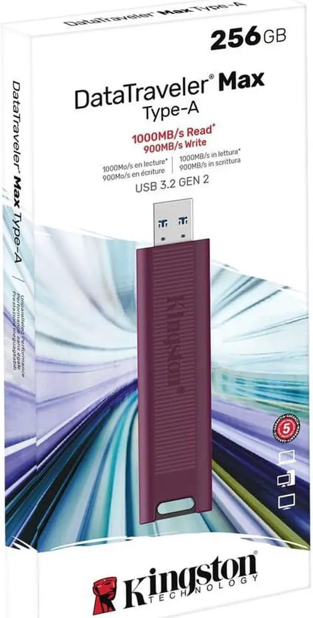 Alt view image 15 of 20 - Kingston DataTraveler Max 256GB USB 3.2 Gen 2 Series Flash Drive DTMAXA256GB