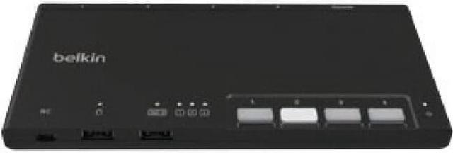 Alt view image 7 of 10 - Belkin 4-Port Modular Secure KM Switch PP4.0 W/ Remote F1DN004MODKM4
