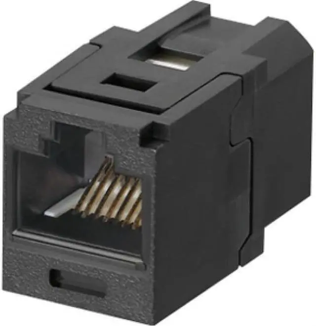 Alt view image 8 of 9 - Panduit Coupler Module,RJ45,Cat6,Black  CC688BL
