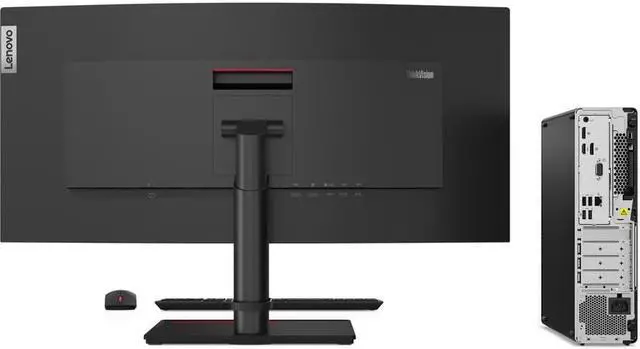Alt view image 4 of 10 - Lenovo ThinkCentre M75s Gen 2 11JB0033US Desktop Computer - AMD Ryzen 5 PRO 4650G Hexa-core (6 Core) 3.70 GHz - 16 GB RAM DDR4 SDRAM - 256 GB M.2 PCI Express NVMe x4 SSD - Small Form Factor - Black -