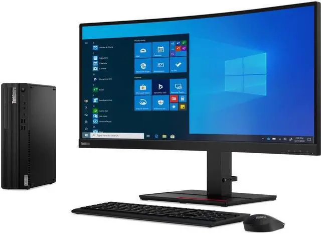 Alt view image 9 of 10 - Lenovo ThinkCentre M75s Gen 2 11JB0033US Desktop Computer - AMD Ryzen 5 PRO 4650G Hexa-core (6 Core) 3.70 GHz - 16 GB RAM DDR4 SDRAM - 256 GB M.2 PCI Express NVMe x4 SSD - Small Form Factor - Black -