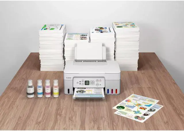 Alt view image 12 of 20 - Canon PIXMA G3270 MegaTank All-in-One Wireless Inkjet Color Printer (White)