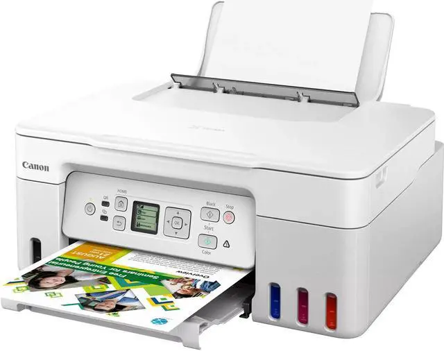 Alt view image 13 of 20 - Canon PIXMA G3270 MegaTank All-in-One Wireless Inkjet Color Printer (White)