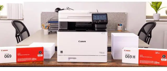 Alt view image 13 of 17 - Canon imageCLASS MF753Cdw Wireless Laser Multifunction Printer Color White