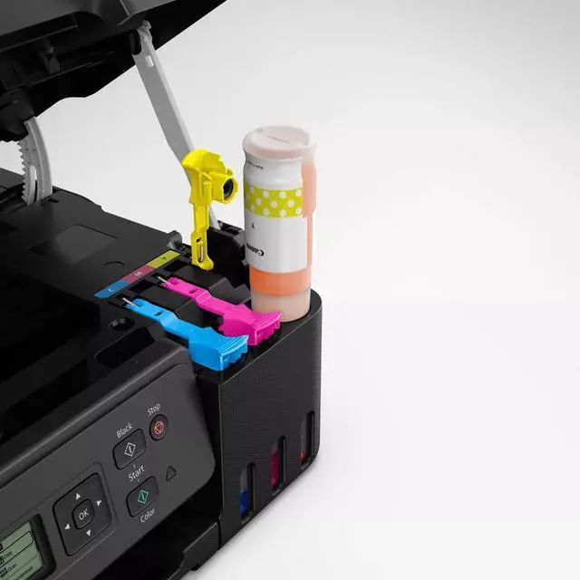 Alt view image 15 of 19 - Canon PIXMA G3270 MegaTank All-in-One Wireless Inkjet Color Printer (Black) 5805C002