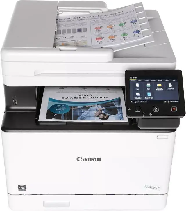 Alt view image 15 of 20 - Canon imageCLASS MF751Cdw Wireless Multifunction Laser Printer 5455C015