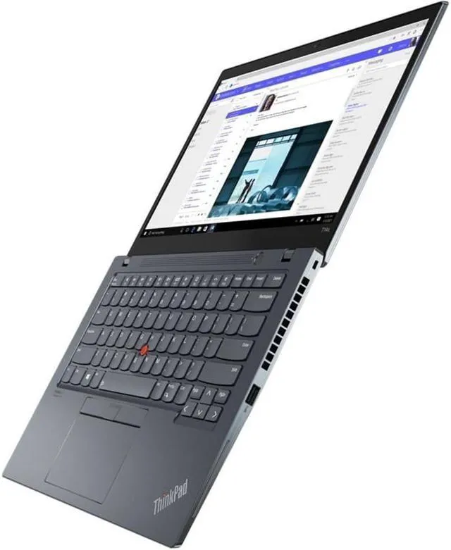 Alt view image 6 of 9 - Lenovo ThinkPad T14s Gen 2 20XF00APUS 14" Notebook - Full HD - 1920 x 1080 - AMD Ryzen 5 PRO 5650U Hexa-core (6 Core) 2.30 GHz - 8 GB Total RAM - 8 GB On-board Memory - 512 GB SSD - Storm Gray -