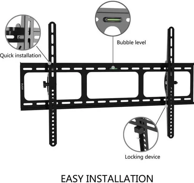 Alt view image 15 of 16 - Heavy Duty Low Profile Tilting Flat Panel Wall Mount, Max Panel Weight 60kg Designed for Most of 40-100 inch LED, LCD, OLED Flat Panels, Supports up to VESA 800x500mm BIGASSMOUNT60T Amer Mounts