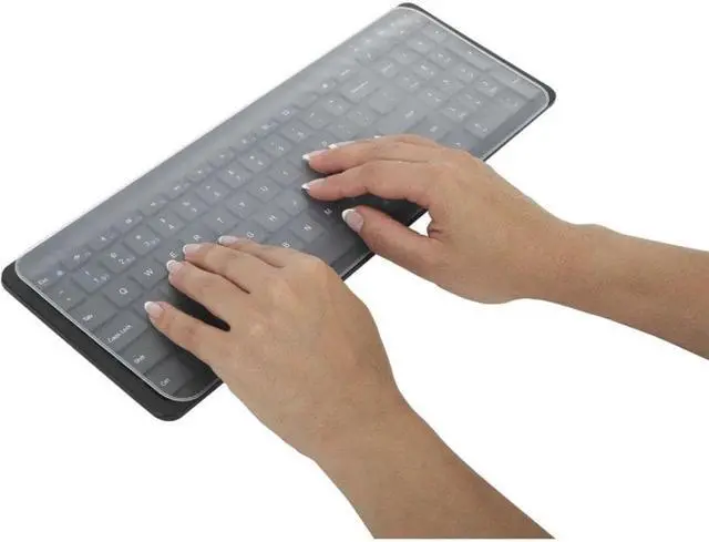 Alt view image 6 of 10 - Targus Universal Silicone Keyboard Cover LARGE 3 pack AWV337GL
