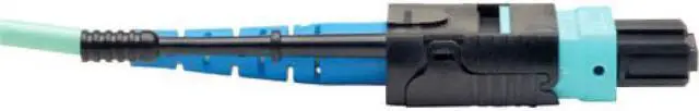 Alt view image 7 of 7 - Tripp Lite 2 Meter MTP / MPO Patch Cable, 24 Fiber, 100GbE Aqua OM3 Plenum