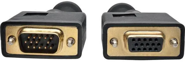 Alt view image 14 of 20 - Tripp Lite P500-003 Vga Monitor Extension Cable Coax High Resolution M/F 1080P 3Ft 3 - Vga Extension Cable - Hd-15 (Vga) (M) To Hd-15 (Vga) (F) - 3 Ft - Molded, Thumbscrews - Black