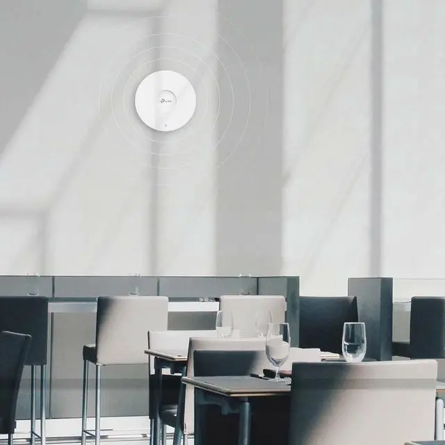 Alt view image 9 of 13 - TP-Link EAP613 Ultra-Slim w/ No Adapter | Omada True WiFi 6 AX1800 Wireless Gigabit Business Access Point | Mesh, Seamless Roaming, MU-MIMO | SDN Multi-Controller Options, Remote Access | PoE+ Powered