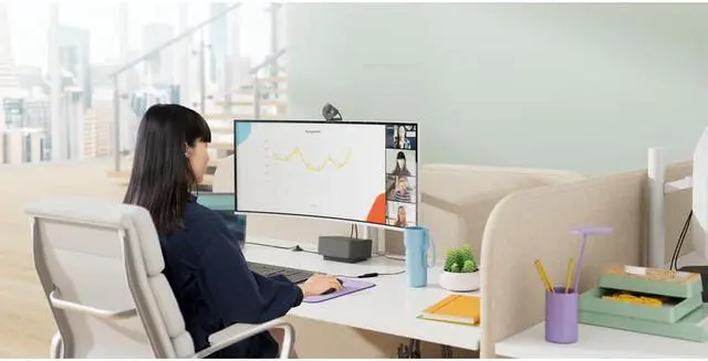 Alt view image 7 of 8 - Logitech Brio 305 Full HD 1080P Webcam with Privacy Shutter, Mono Noise Reduction Mics, USB-C, Auto Light Correction, Works with Zoom, Microsoft Teams, Google Meet