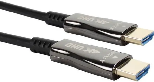 Alt view image 9 of 10 - QVS 45m Active HDMI UltraHD 4K/60Hz 18Gbps with Ethernet High Speed Cable HF45M