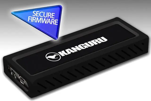 Alt view image 16 of 17 - Kanguru UltraLock USB-C M.2 NVMe External Solid State Drive U3NVMWP1T