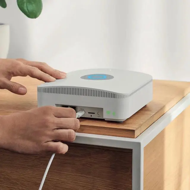 Alt view image 12 of 15 - Ring Alarm Pro Base Station + built-in eero Wi-Fi 6 router, 24/7 backup internet