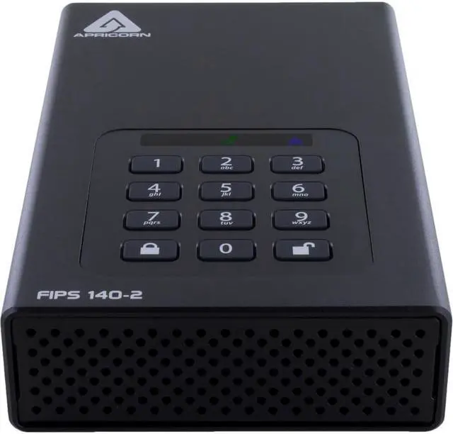 Alt view image 6 of 8 - Apricorn Aegis Padlock DT FIPS 20TB Desktop Hard Drive External ADT3PL256F20TB