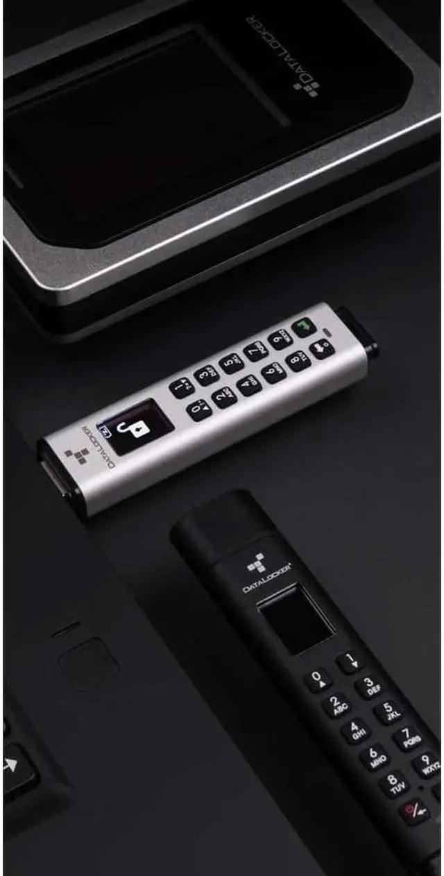 Alt view image 9 of 20 - Data Locker SK350-512-FE K350 Encrypted Micro Ssd 512gb Ext Usb 3.1 Gen 1 Keypad Aes 256-bit