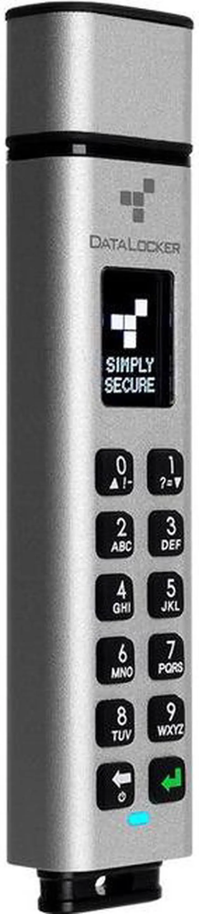 Alt view image 5 of 15 - Data Locker SK350-128-FE K350 Encrypted Micro Ssd 128gb Ext Usb 3.1 Gen 1 Keypad Aes 256-bit