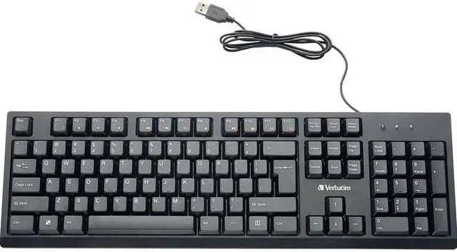Alt view image 3 of 20 - Verbatim Universal Wired Keyboard Black (70735) VER70735