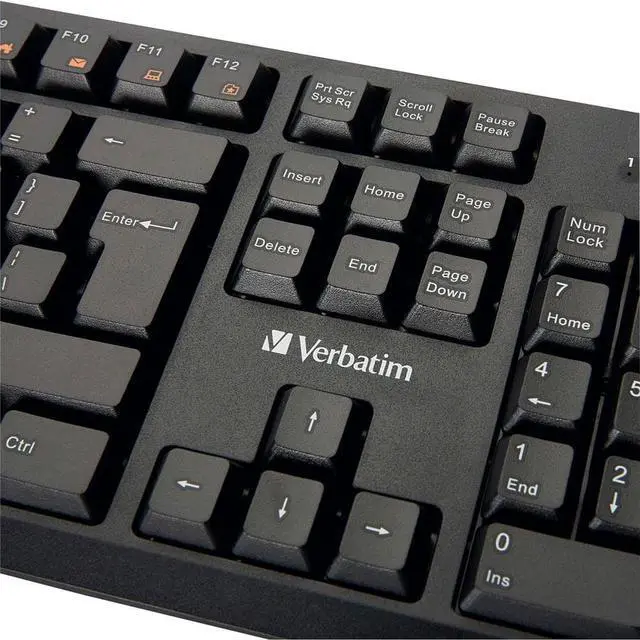 Alt view image 4 of 20 - Verbatim Universal Wired Keyboard Black (70735) VER70735