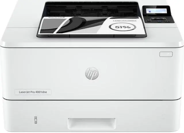 Alt view image 9 of 11 - HP LaserJet Pro 4001dne Wired Laser Printer Monochrome 2Z600EBGJ