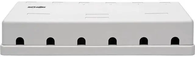 Alt view image 8 of 10 - Tripp Lite Cat6 Surface-Mount Box 6-Port Unshielded 110 Idc Punchdown Rj45