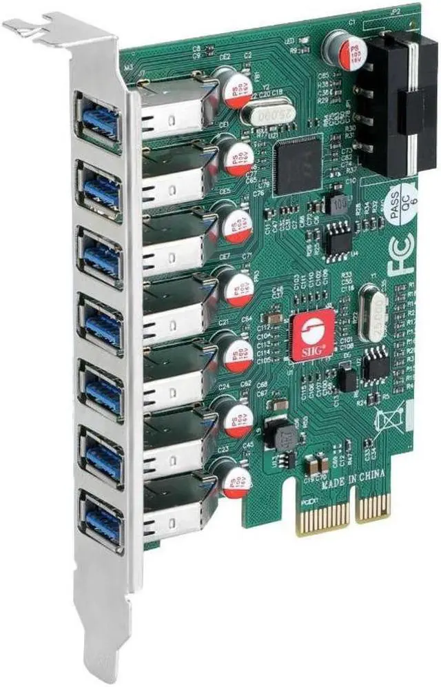 Alt view image 10 of 12 - SIIG 7 Port USB 3.0 PCIe Host Card UASP Mode
