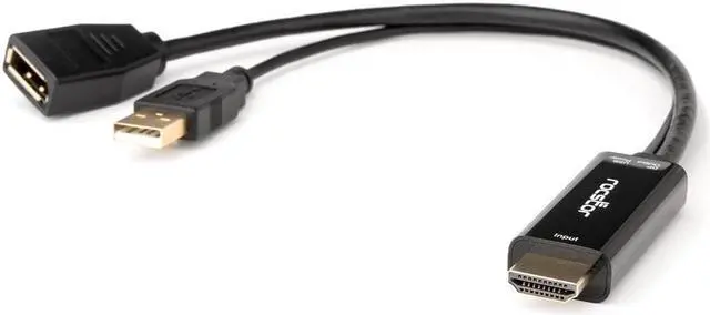 Alt view image 8 of 8 - Rocstor HDMI to DisplayPort 4K@30Hz Adapter M/F Black Y10A234B1