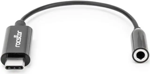 Alt view image 7 of 7 - Rocstor USB C to 3.5mm Audio Adapter
