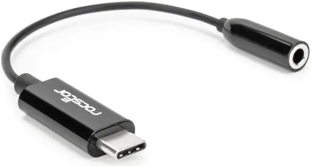 Alt view image 4 of 7 - Rocstor USB C to 3.5mm Audio Adapter