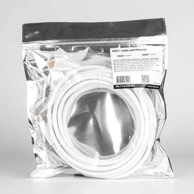 Alt view image 8 of 9 - Rocstor Premium HDMI Cable with Ethernet 4K/60Hz Y10C228W1