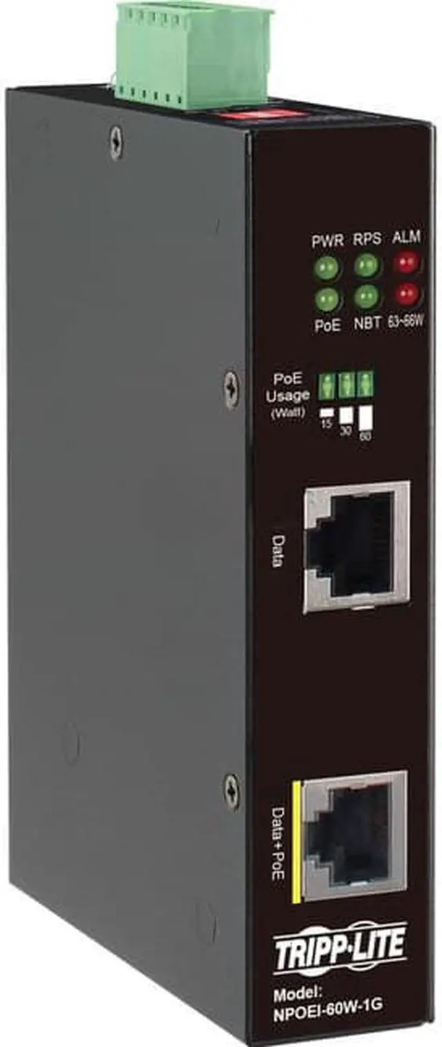 Alt view image 6 of 14 - Tripp Lite NPOEI-60W-1G PoE Injector NPOEI60W1G