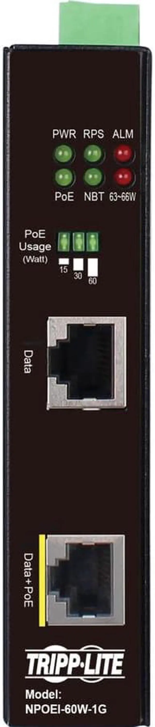 Alt view image 7 of 14 - Tripp Lite NPOEI-60W-1G PoE Injector NPOEI60W1G