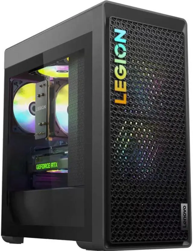 Alt view image 2 of 15 - Lenovo Legion T5 26IRB8 90UT000MUS Gaming Desktop Computer - Intel Core i5 13th Gen i5-13400F Deca-core (10 Core) 2.50 GHz - 8 GB RAM DDR5 SDRAM - 1 TB HDD - 512 GB M.2 PCI Express NVMe 4.0 x4 SSD - T