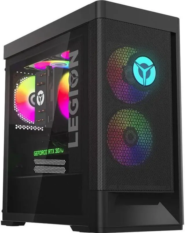 Alt view image 2 of 11 - Lenovo Legion T5 26IAB7 90SU001CUS Gaming Desktop Computer - Intel Core i7 12th Gen i7-12700 Dodeca-core (12 Core) 2.10 GHz - 16 GB RAM DDR5 SDRAM - 1 TB M.2 PCI Express NVMe 4.0 x4 SSD - Tower - Blac