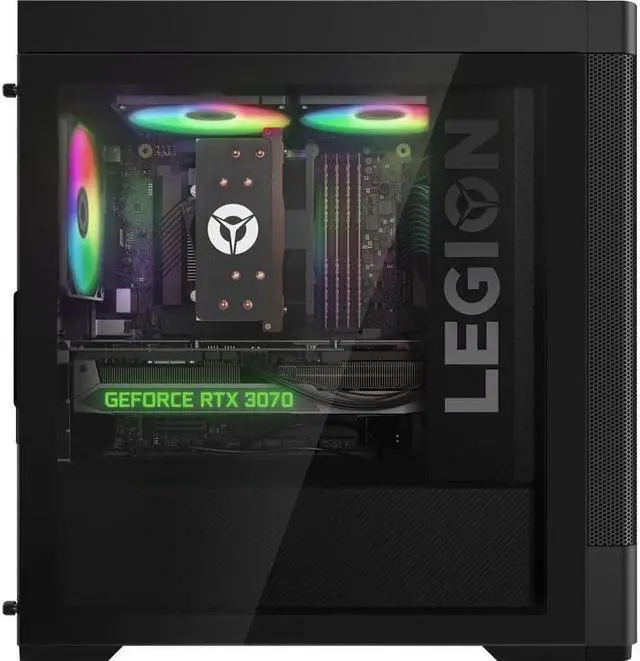 Alt view image 6 of 11 - Lenovo Legion T5 26IAB7 90SU001CUS Gaming Desktop Computer - Intel Core i7 12th Gen i7-12700 Dodeca-core (12 Core) 2.10 GHz - 16 GB RAM DDR5 SDRAM - 1 TB M.2 PCI Express NVMe 4.0 x4 SSD - Tower - Blac