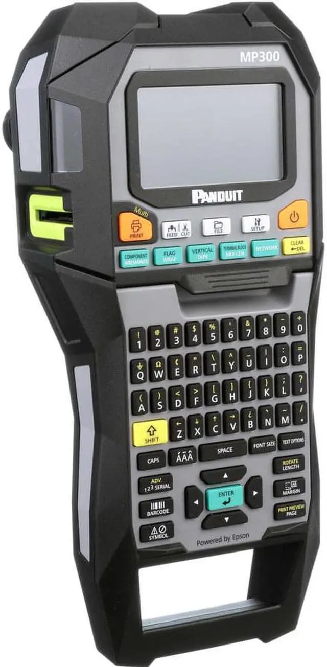 Alt view image 3 of 5 - Panduit Monochrome Mobile Thermal Transfer Portable Label Printer MP300