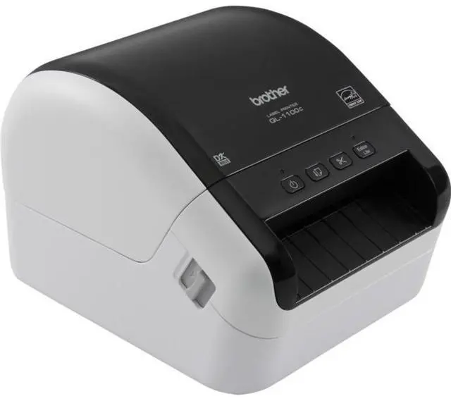 Alt view image 4 of 18 - Brother QL-1100C Desktop Direct Thermal Printer Monochrome Label Print USB