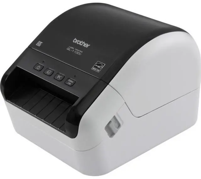 Alt view image 5 of 18 - Brother QL-1100C Desktop Direct Thermal Printer Monochrome Label Print USB