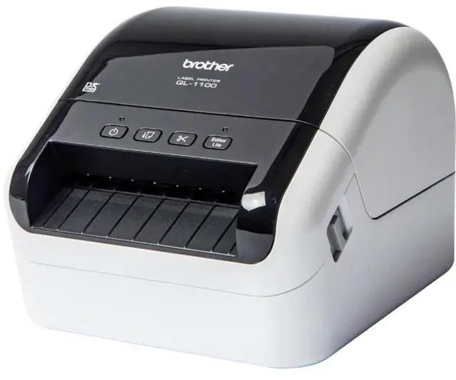 Alt view image 8 of 18 - Brother QL-1100C Desktop Direct Thermal Printer Monochrome Label Print USB
